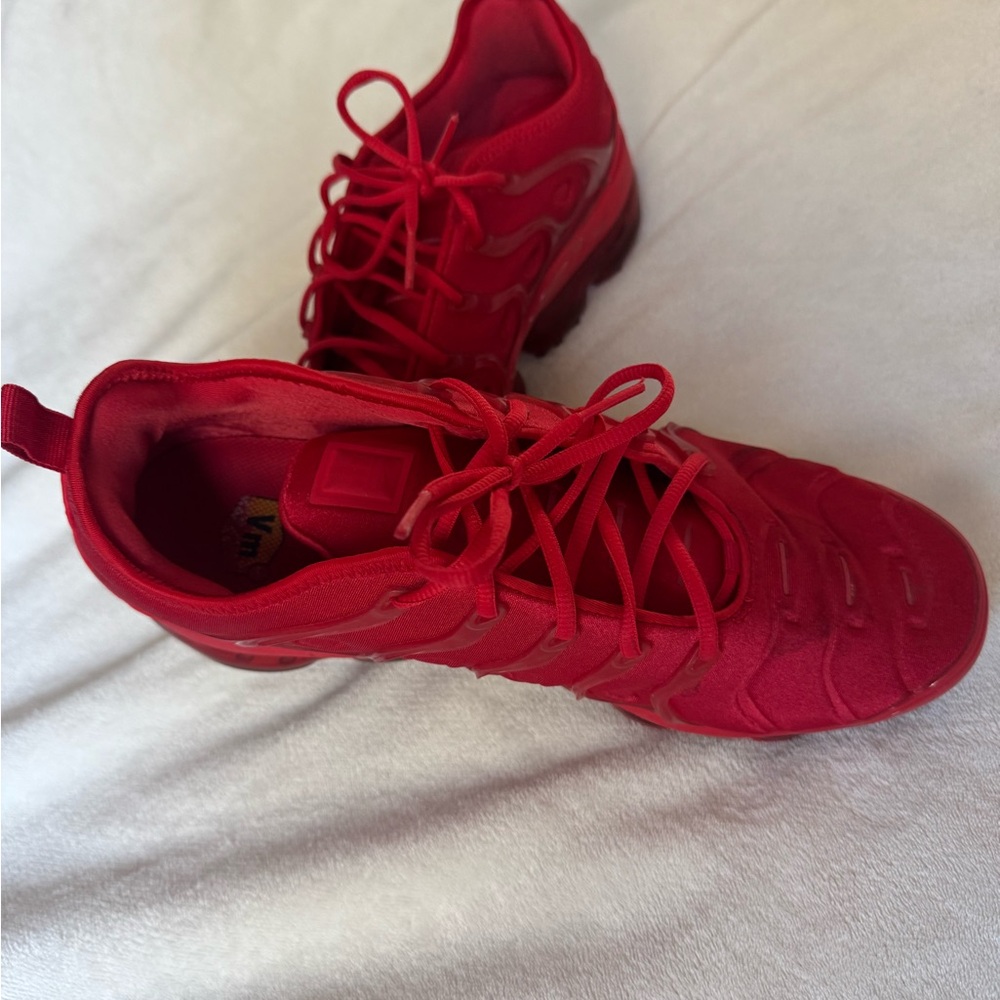 Nike Red and White Athletic Sneakers